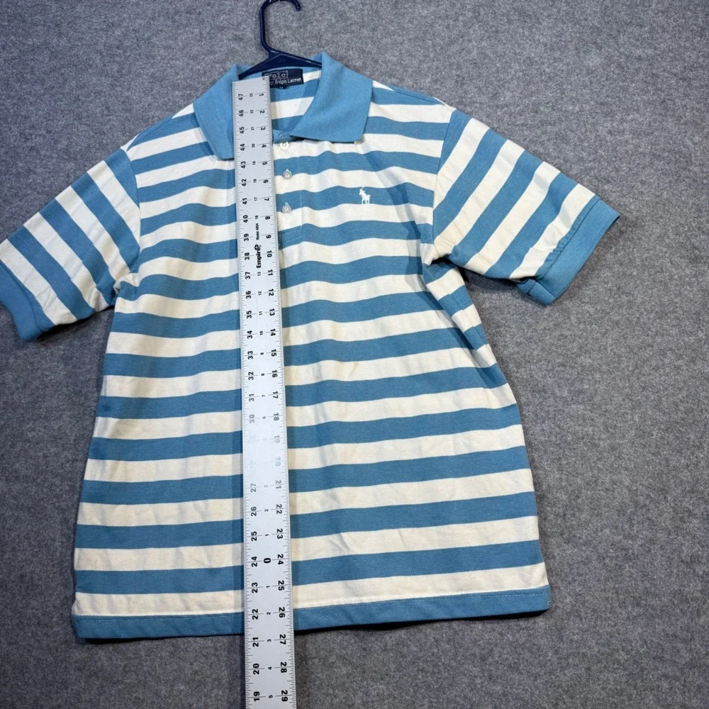 Polo Ralph Lauren Striped Short Sleeve Polo‎ Shirt Blue White XL